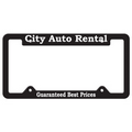 Auto License Frame w/ 4 Holes & Large Bottom Straight Panel